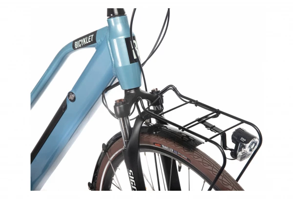 Vélo De Ville Électrique Bicyklet Camille Shimano Acera/Altus 8V 504 Wh 700 Mm Bleu 9 Vélo De Ville Électrique Bicyklet Camille Shimano Acera/Altus 8V 504 Wh 700 Mm Bleu – Image 7