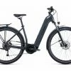 Vélo De Ville Électrique Cube Touring Hybrid One 500 Easy Entry Shimano Alivio 9V 500 Wh 700 Mm Gris Bleu 2022