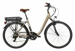 Vélo De Ville Électrique Mixte Bicyklet Claude Shimano Tourney 7V 500 Wh 700 Mm Beige Marron -Magasin Vélos de Ville unnamed file 1056