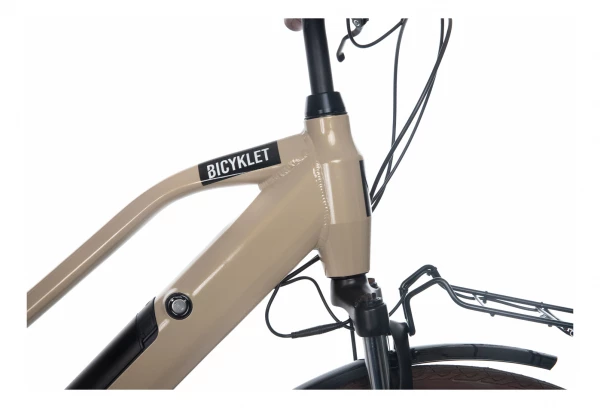 Produit Reconditionné - Vélo De Ville Électrique Bicyklet Camille Shimano Acera/Altus 8V 504 Wh 700 Mm Beige Ivoire 6 Produit Reconditionné - Vélo De Ville Électrique Bicyklet Camille Shimano Acera/Altus 8V 504 Wh 700 Mm Beige Ivoire – Image 4