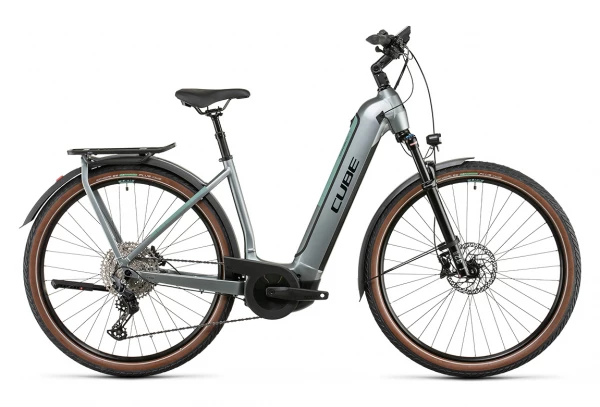 Vélo De Ville Électrique Cube Kathmandu Hybrid EXC 750 Easy Entry Shimano Deore 12V 750 Wh 700 Mm Gris Vert 2022 3 Vélo De Ville Électrique Cube Kathmandu Hybrid EXC 750 Easy Entry Shimano Deore 12V 750 Wh 700 Mm Gris Vert 2022