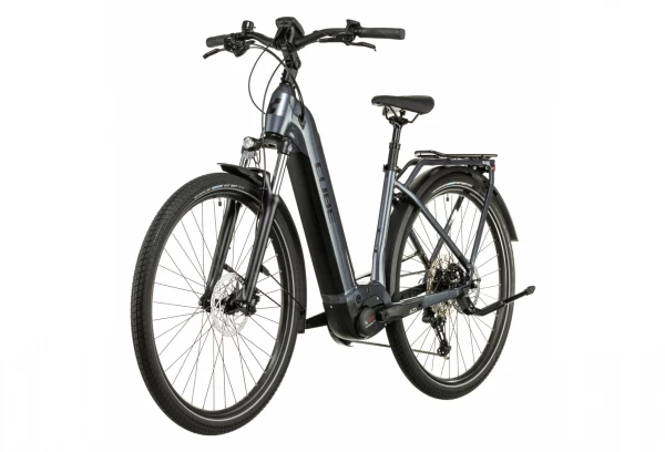 Vélo De Ville Électrique Cube Touring Hybrid Pro 625 Easy Entry Shimano Deore 11V 625 Wh 700 Mm Gris Metallic 2022 5 Vélo De Ville Électrique Cube Touring Hybrid Pro 625 Easy Entry Shimano Deore 11V 625 Wh 700 Mm Gris Metallic 2022 – Image 3