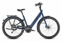 Vélo De Ville Électrique Moustache Bikes Lundi 27.3 Shimano Deore 10V 27.5'' 500 Wh Bleu Minuit 2021