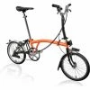 Vélo Pliant Brompton M6L 6V 16'' Orange Saumon