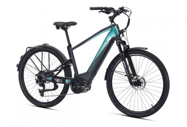 Vélo De Ville Électrique Sunn Urb Sleek Shimano Altus 9V 400 Wh 650b Noir / Turquoise 2022 4 Vélo De Ville Électrique Sunn Urb Sleek Shimano Altus 9V 400 Wh 650b Noir / Turquoise 2022 – Image 2