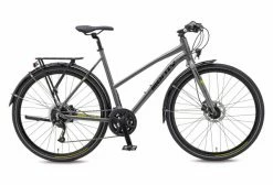 Vélo De Ville Monty Rock Shimano Altus 9V 700 Mm Argent / Jaune 2022