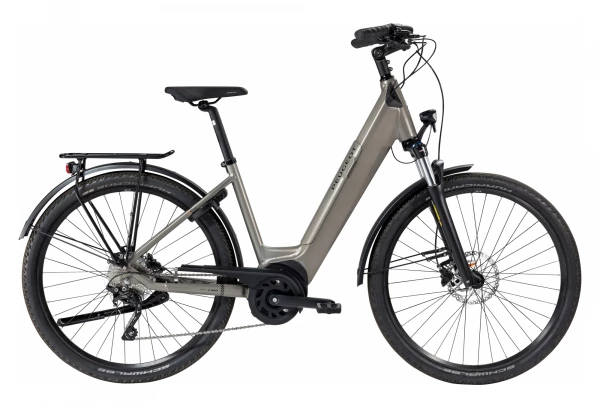 Vélo De Ville Électrique Peugeot EC01 CrossOver Performance Shimano Deore 10V 500 Wh 700 Mm Gris 2021 3 Vélo De Ville Électrique Peugeot EC01 CrossOver Performance Shimano Deore 10V 500 Wh 700 Mm Gris 2021