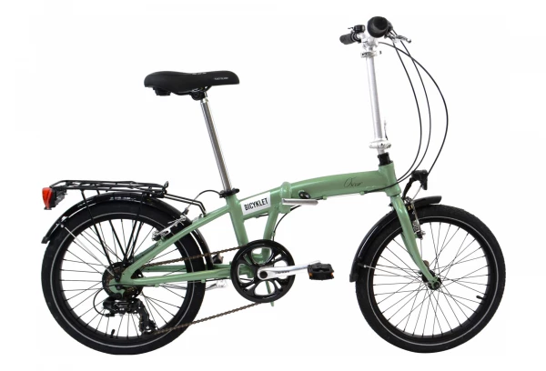 Vélo Pliant Bicyklet Oscar Shimano Tourney 6V 20'' Vert Wood 2022 3 Vélo Pliant Bicyklet Oscar Shimano Tourney 6V 20'' Vert Wood 2022
