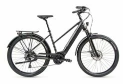 VTC Électrique Peugeot ET01 Crossover Equipé Mixte D10 Powertube Shimano Deore 10V 500 Wh 27.5'' Gris Foncé 2022
