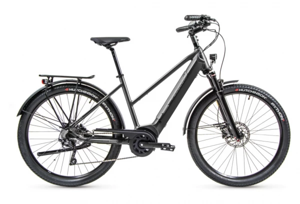 VTC Électrique Peugeot ET01 Crossover Equipé Mixte D10 Powertube Shimano Deore 10V 500 Wh 27.5'' Gris Foncé 2022 3 VTC Électrique Peugeot ET01 Crossover Equipé Mixte D10 Powertube Shimano Deore 10V 500 Wh 27.5'' Gris Foncé 2022