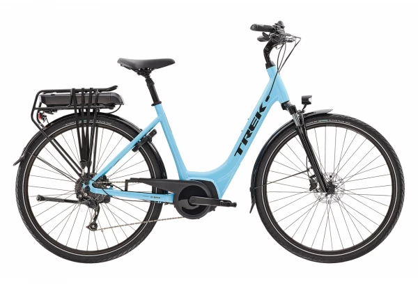 Vélo De Ville Électrique Trek Verve+ 2 Lowstep Bosch 300Wh Shimano Altus 9V Azure 2022 Gris 3 Vélo De Ville Électrique Trek Verve+ 2 Lowstep Bosch 300Wh Shimano Altus 9V Azure 2022 Gris