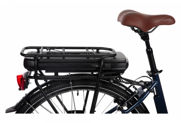 Vélo De Ville Électrique Mixte Bicyklet Claude Shimano Tourney 7V 500 Wh 700 Mm Bleu Nuit Mat Marron 5 Vélo De Ville Électrique Mixte Bicyklet Claude Shimano Tourney 7V 500 Wh 700 Mm Bleu Nuit Mat Marron – Image 3