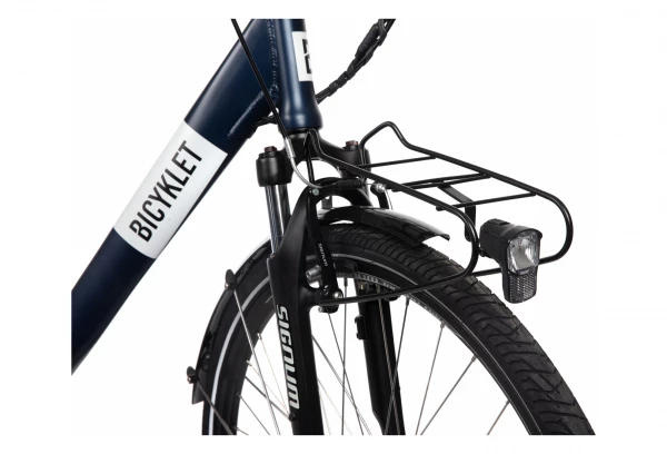 Vélo De Ville Électrique Mixte Bicyklet Claude Shimano Tourney 7V 500 Wh 700 Mm Bleu Nuit Mat Marron 9 Vélo De Ville Électrique Mixte Bicyklet Claude Shimano Tourney 7V 500 Wh 700 Mm Bleu Nuit Mat Marron – Image 7