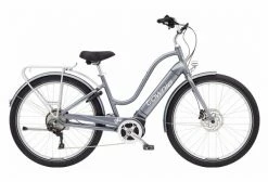 Vélo De Ville Électrique Electra Townie Path Go! 10D Equipped Step-Thru Shimano Deore 10V 500 Wh 27.5'' Gris Holographic 2021