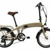 Vélo Pliant Électrique Bicyklet Marcus Shimano Tourney 6V 418 Wh 20'' Beige Ivoire 2022