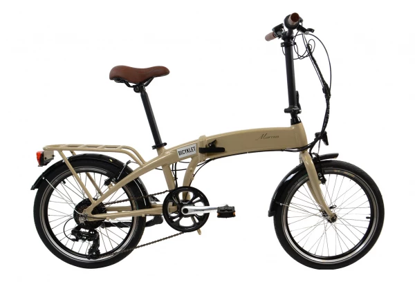 Vélo Pliant Électrique Bicyklet Marcus Shimano Tourney 6V 418 Wh 20'' Beige Ivoire 2022 3 Vélo Pliant Électrique Bicyklet Marcus Shimano Tourney 6V 418 Wh 20'' Beige Ivoire 2022