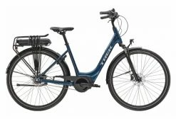 Vélo De Ville Électrique Trek District+ 1 Lowstep 400wh Shimano Nexus 7V Dark Aquatic 2021