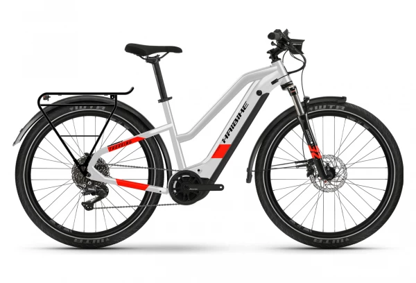 VTC Electrique Haibike Trekking 7 Trapez 27.5' 630 Wh Shimano Deore M5100 11V Gris / Rouge 2022 3 VTC Electrique Haibike Trekking 7 Trapez 27.5' 630 Wh Shimano Deore M5100 11V Gris / Rouge 2022