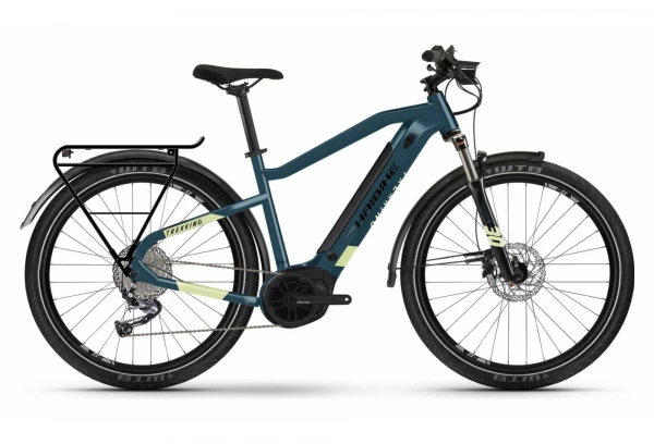 VTC Électrique Haibike Trekking 5 I500Wh Shimano Alivio M3100 9V Bleu / Jaune Canary 2022 3 VTC Électrique Haibike Trekking 5 I500Wh Shimano Alivio M3100 9V Bleu / Jaune Canary 2022