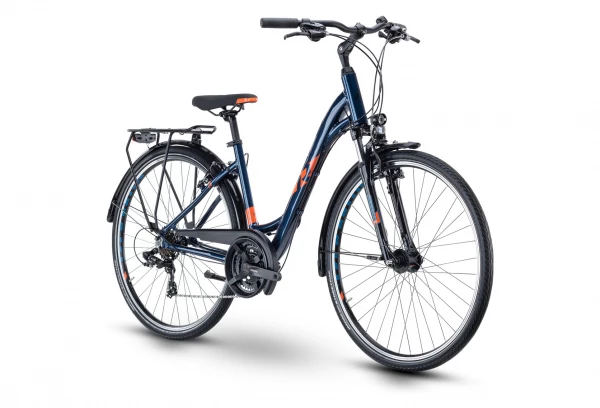 VTC R Raymon TourRay 1.0 Wave Shimano Tourney 7V 700 Mm Bleu Orange 2022 4 VTC R Raymon TourRay 1.0 Wave Shimano Tourney 7V 700 Mm Bleu Orange 2022 – Image 2