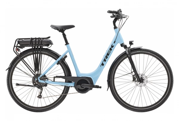 Vélo De Ville Électrique Trek Verve+ 2 Lowstep Bosch 300wh Shimano Altus 9V Azure 2021 Bleu 3 Vélo De Ville Électrique Trek Verve+ 2 Lowstep Bosch 300wh Shimano Altus 9V Azure 2021 Bleu