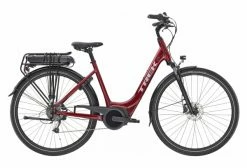 Vélo De Ville Électrique Trek VERVE+ 1 LOWSTEP Shimano Altus 8V 400hw Rouge 2020