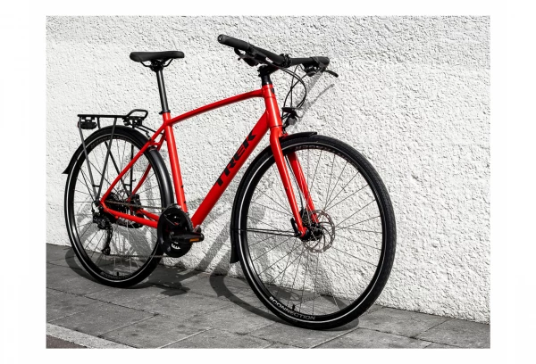 Vélo De Ville Trek FX 2 Disc EQ Shimano Acera/Altus 9V 700 Mm Rouge 2022 4 Vélo De Ville Trek FX 2 Disc EQ Shimano Acera/Altus 9V 700 Mm Rouge 2022 – Image 2