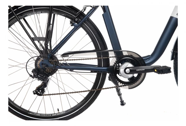 Vélo De Ville Électrique Mixte Bicyklet Claude Shimano Tourney 7V 500 Wh 700 Mm Bleu Nuit Mat 4 Vélo De Ville Électrique Mixte Bicyklet Claude Shimano Tourney 7V 500 Wh 700 Mm Bleu Nuit Mat – Image 2