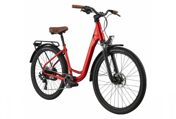 Vélo De Ville Cannondale Adventure EQ MicroSHIFT 8V 27.5'' Rouge Candy 4 Vélo De Ville Cannondale Adventure EQ MicroSHIFT 8V 27.5'' Rouge Candy – Image 2