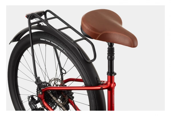 Vélo De Ville Cannondale Adventure EQ MicroSHIFT 8V 27.5'' Rouge Candy 6 Vélo De Ville Cannondale Adventure EQ MicroSHIFT 8V 27.5'' Rouge Candy – Image 4