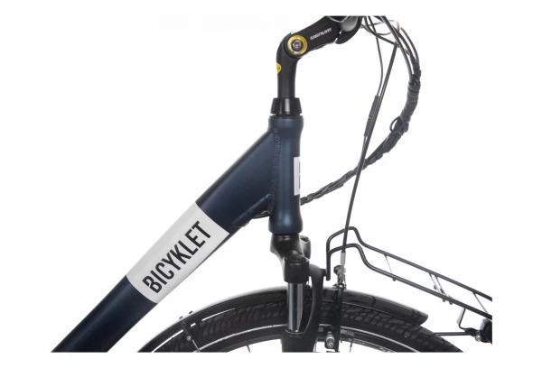 Vélo De Ville Électrique Mixte Bicyklet Claude Shimano Tourney 7V 500 Wh 700 Mm Bleu Nuit Mat 6 Vélo De Ville Électrique Mixte Bicyklet Claude Shimano Tourney 7V 500 Wh 700 Mm Bleu Nuit Mat – Image 4