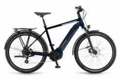 Vélo De Ville Électrique Winora Yucatan 8 Gent Shimano Altus/Acera 8V 630 Wh 27.5'' Bleu Nuit 2022