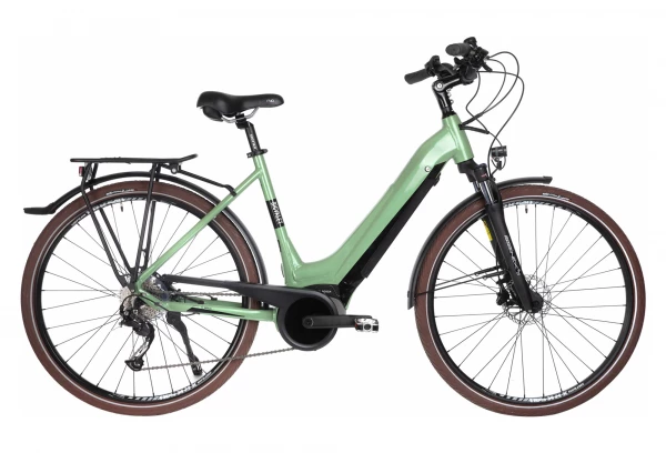 Vélo De Ville Électrique Bicyklet Victoire Shimano Alivio 9V 400 Wh 700 Mm Vert Wood 3 Vélo De Ville Électrique Bicyklet Victoire Shimano Alivio 9V 400 Wh 700 Mm Vert Wood