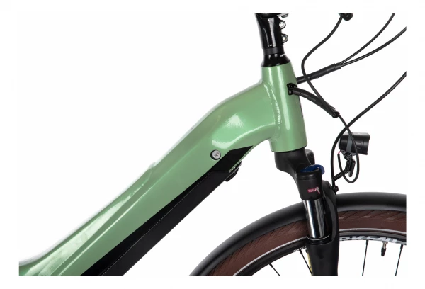 Vélo De Ville Électrique Bicyklet Victoire Shimano Alivio 9V 400 Wh 700 Mm Vert Wood 6 Vélo De Ville Électrique Bicyklet Victoire Shimano Alivio 9V 400 Wh 700 Mm Vert Wood – Image 4