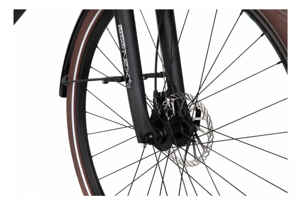 Vélo De Ville Électrique Bicyklet Victoire Shimano Alivio 9V 400 Wh 700 Mm Vert Wood 11 Vélo De Ville Électrique Bicyklet Victoire Shimano Alivio 9V 400 Wh 700 Mm Vert Wood – Image 9