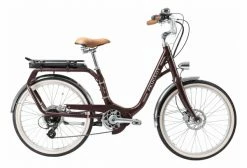 Vélo De Ville Électrique Peugeot ELC01 E-Legend Shimano Tourney/Altus 8V 400 Wh 26'' Aubergine 2022 Vert