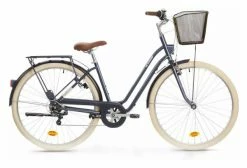 Velo De Ville BTWIN Elops 520 Cadre Bas Bleu Nuit