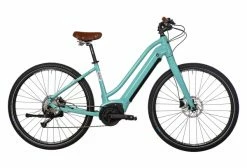Vélo Fitness Électrique Bicyklet Béatrice Shimano Altus 9V 500 Wh 700 Mm Bleu