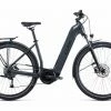 Vélo De Ville Électrique Cube Touring Hybrid One 625 Easy Entry Shimano Alivio 9V 625 Wh 700 Mm Gris Bleu 2022 Vert
