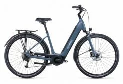 Vélo De Ville Électrique Cube Supreme Sport Hybrid One 500 Easy Entry Shimano Alivio/Altus 9V 500 Wh 700 Mm Gris Bleu 2022