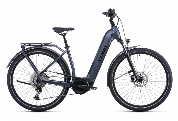Vélo De Ville Électrique Cube Touring Hybrid Pro 500 Easy Entry Shimano Deore 11V 500 Wh 700 Mm Gris Metallic 2022 3 Vélo De Ville Électrique Cube Touring Hybrid Pro 500 Easy Entry Shimano Deore 11V 500 Wh 700 Mm Gris Metallic 2022