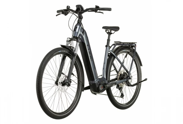 Vélo De Ville Électrique Cube Touring Hybrid Pro 500 Easy Entry Shimano Deore 11V 500 Wh 700 Mm Gris Metallic 2022 5 Vélo De Ville Électrique Cube Touring Hybrid Pro 500 Easy Entry Shimano Deore 11V 500 Wh 700 Mm Gris Metallic 2022 – Image 3