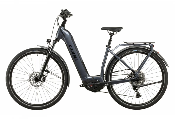 Vélo De Ville Électrique Cube Touring Hybrid Pro 500 Easy Entry Shimano Deore 11V 500 Wh 700 Mm Gris Metallic 2022 6 Vélo De Ville Électrique Cube Touring Hybrid Pro 500 Easy Entry Shimano Deore 11V 500 Wh 700 Mm Gris Metallic 2022 – Image 4